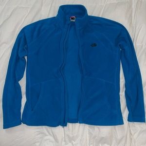 North face zip up crew neck jacket fleece